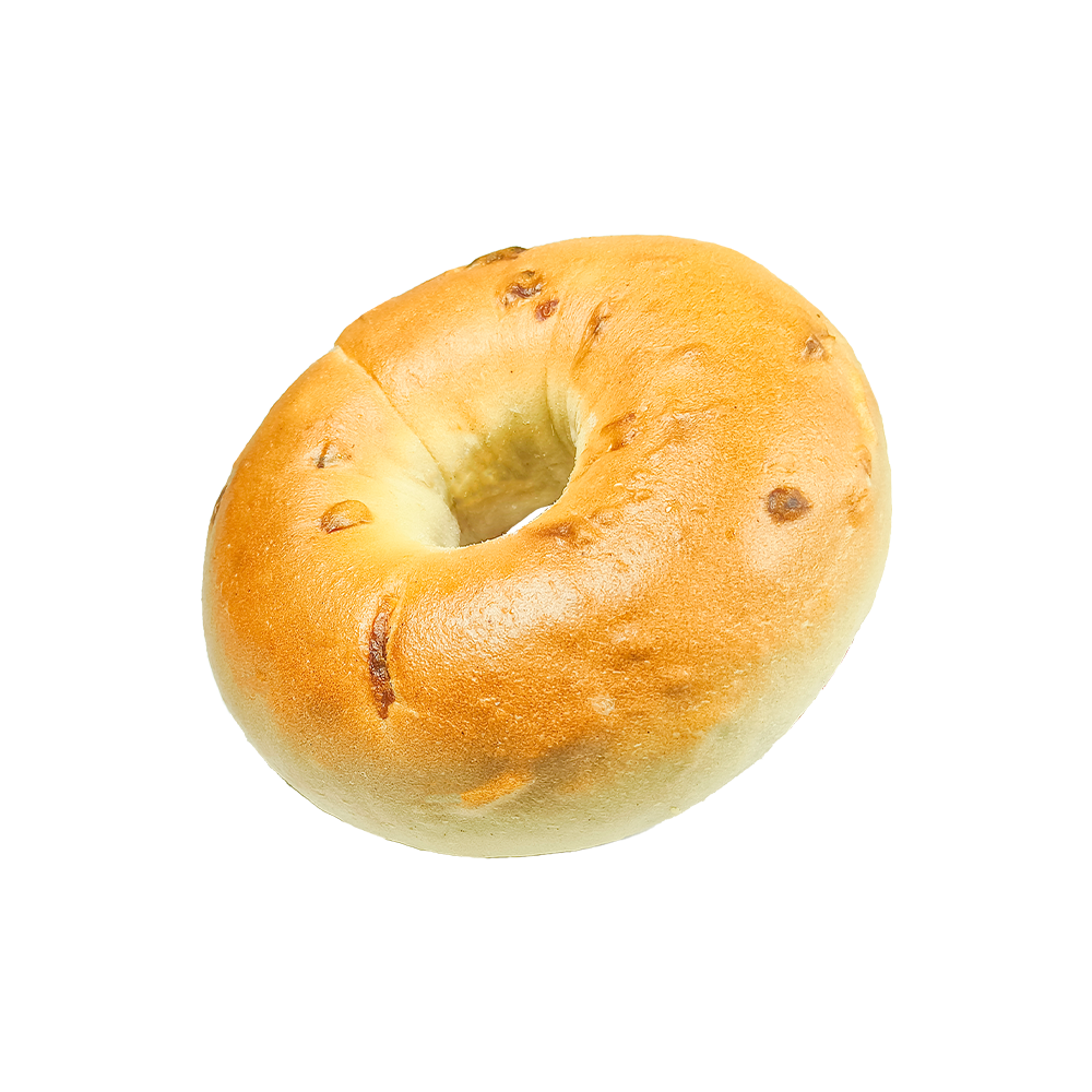 Gerösteter Zwiebel-Bagel mit salzigem und herzhaftem Geschmack