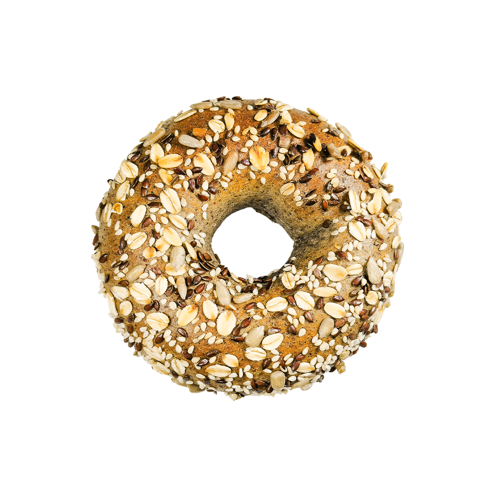 Dietary Nutrition Dunkler Vollkorn-Mehrkorn-Bagel