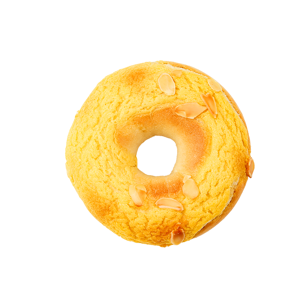 Gerösteter Mandel-Mango-Kokos-Bagel