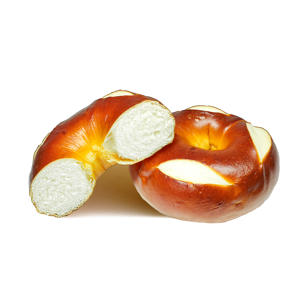 Brezel-Bagel zum Backen bei hoher Temperatur