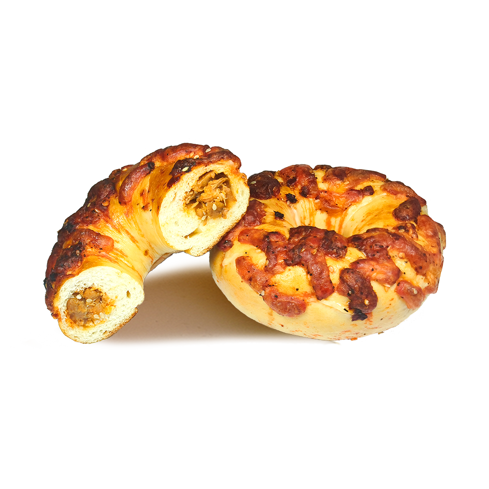 Zäher Bagel auf Teng-Pfeffer-Hähnchen-Bagel