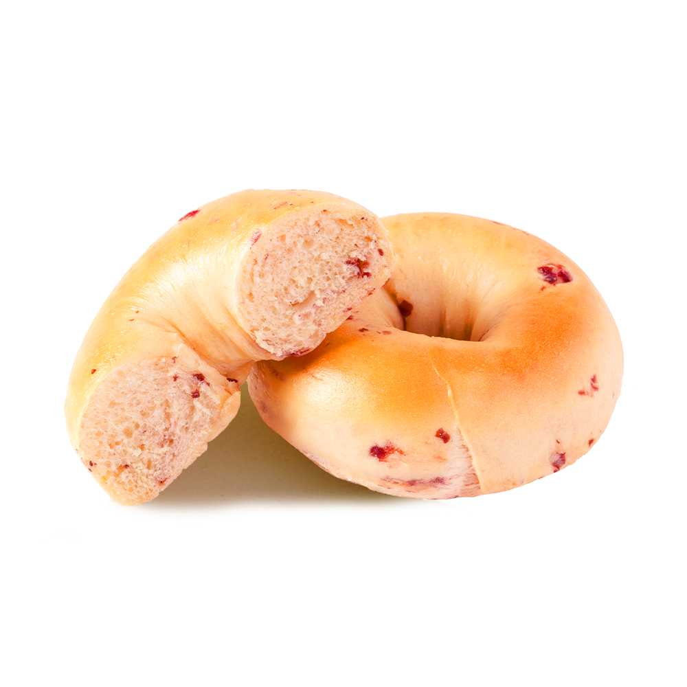 Gesunder und fettarmer Cranberry-Bagel