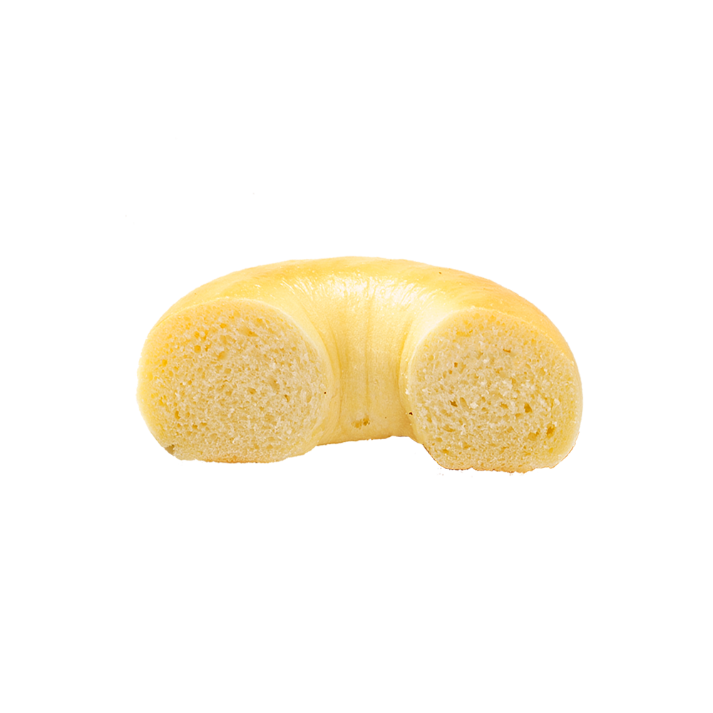 Glänzender und spröder einfacher Bagel